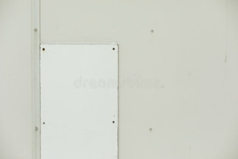 Patch on Wall. Texture of White Wall with Inserts Stock Image Image