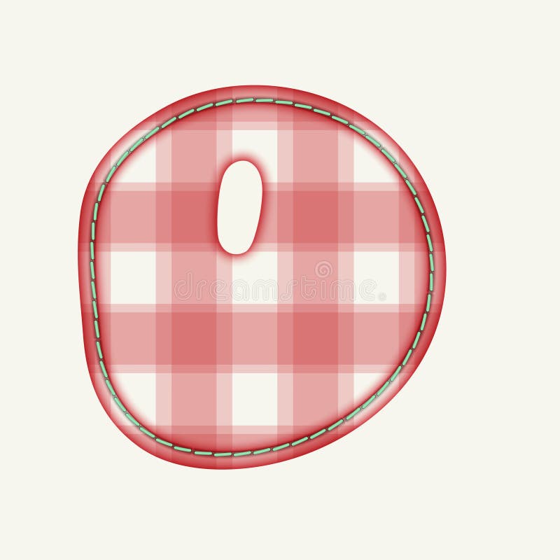 Red Plaid Scrapbook Letters