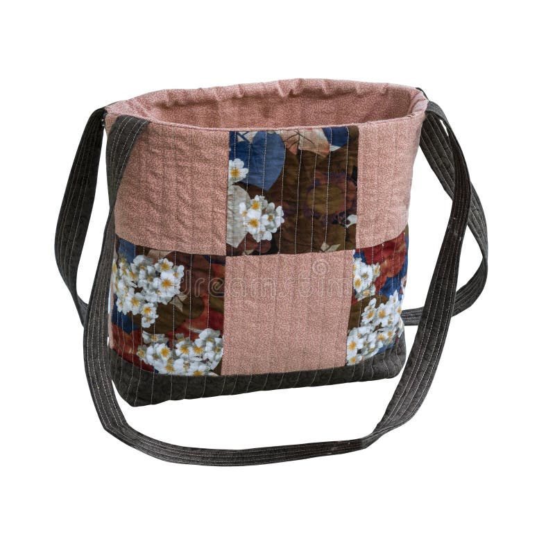 Patchwork quilt bag stock photo. Image of clasper, patch 42454038