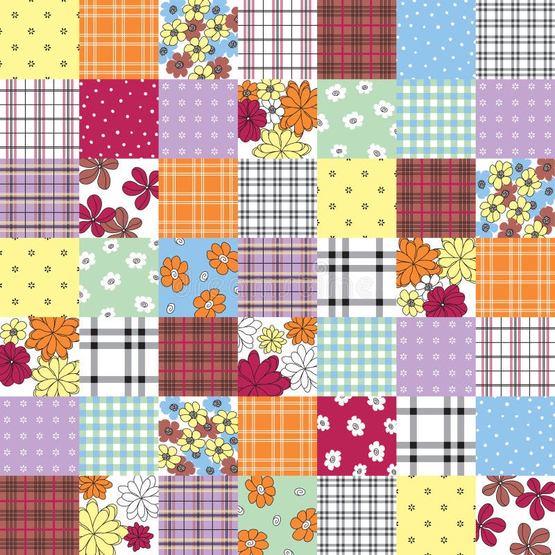 Patchwork seamless pattern royalty free illustration Patchwork seamless pattern royalty free illustration
