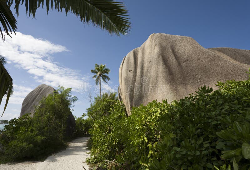 Path and Boulder