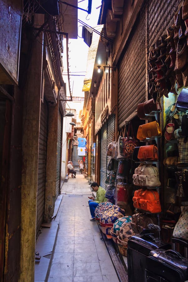 Path at Khan el-Khalili Bazaar , cairo in egypt