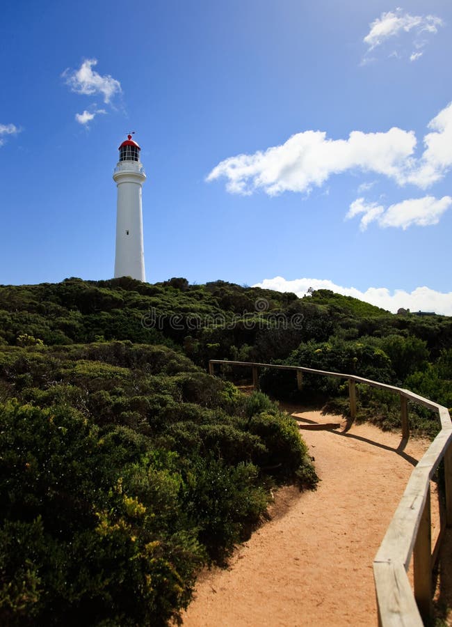 Path to the lighthouse royalty free stock image