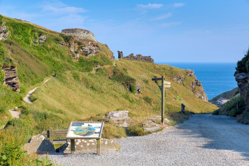 Path to Tintagel Castle Cornwall England