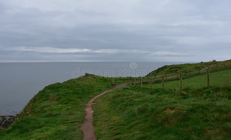 Pathway Along the Coastline of St Bees in England