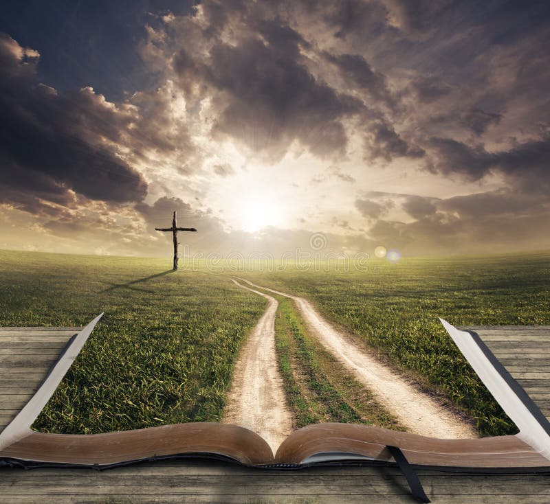 Pathway on a Bible