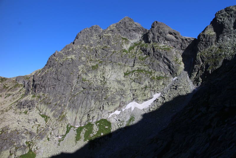 Pathway to Chata pod Rysmi hut near Rysy peak, High Tatras