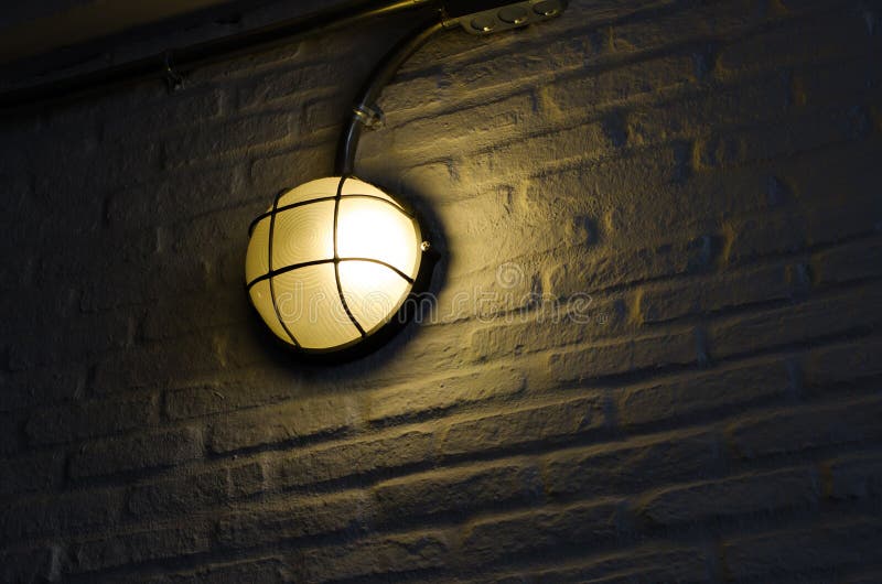 Pathway or Wall Light for Building or House Stock Image Image of