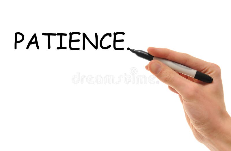 Patience stock photos