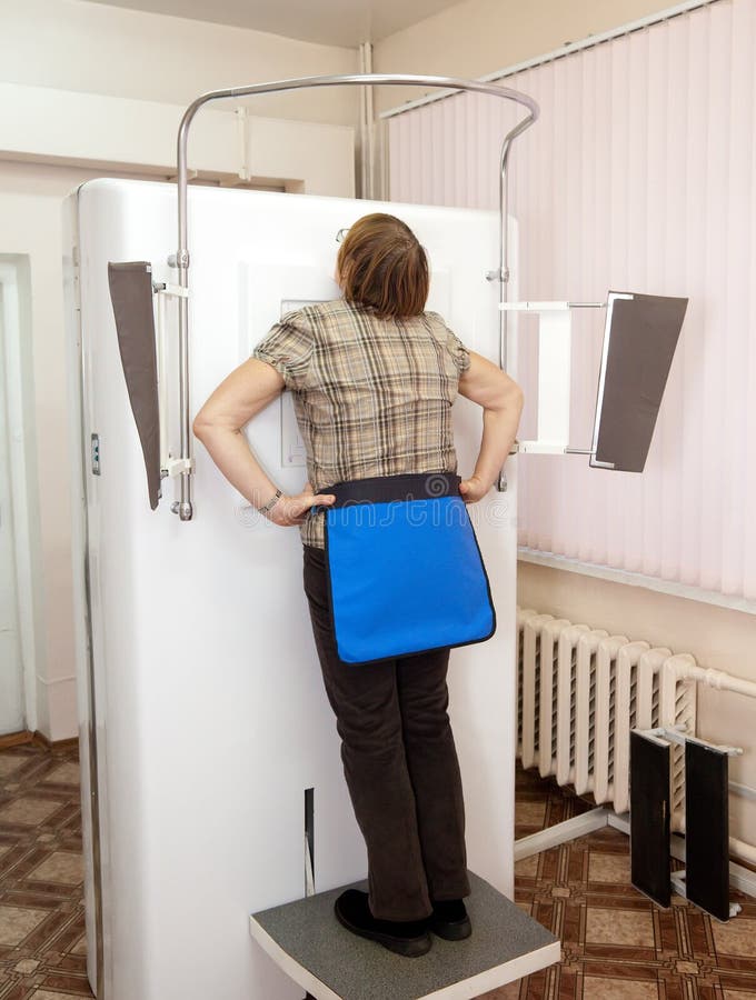 Patient during Chest Xrays Exam Stock Image Image of room