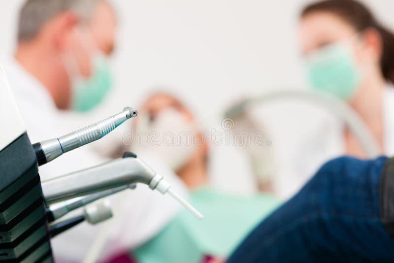 Patient with Dentist - dental treatment stock images Patient with Dentist - dental treatment stock images