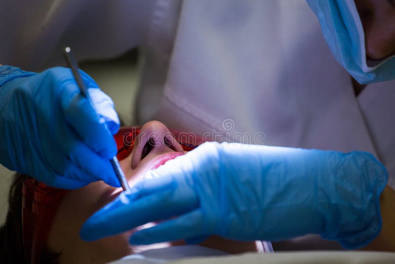 Patient in Dentist Office Real Work. Stock Photo Image of healthy