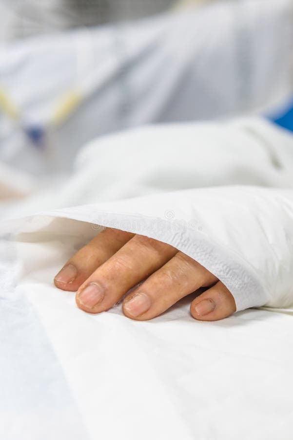Patient in the Hospital with Incontinent Pad Stock Image Image of