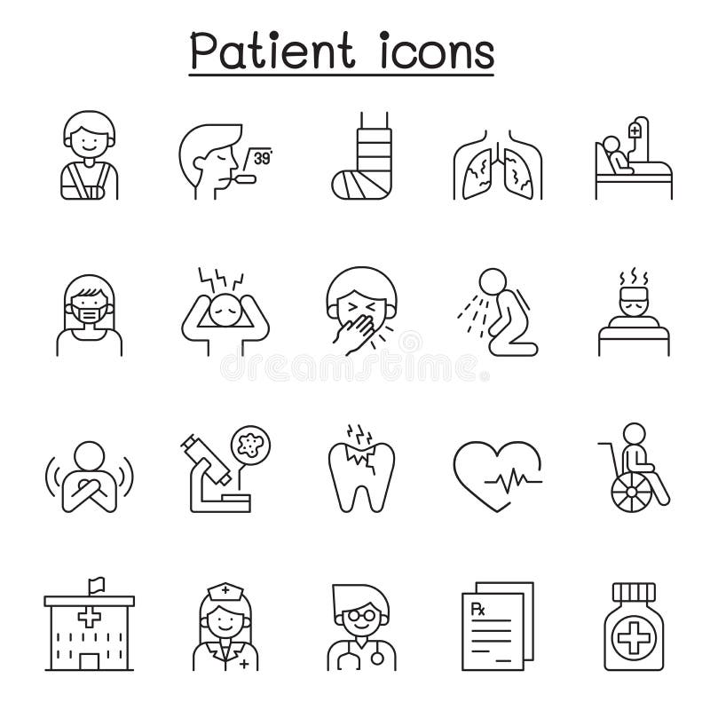 Massage, Spa & Alternative Therapy Icon Set in Thin Line Style Stock ...
