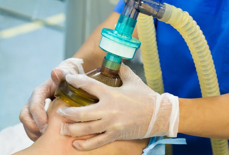 Patient Mask Ventilation Stock Photo - Image of anesthesia, hospital: 16661676