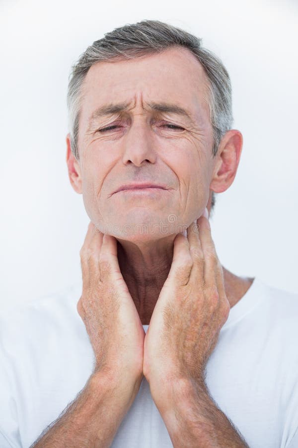 Patient with neck ache stock photo. Image of massaging 54261036