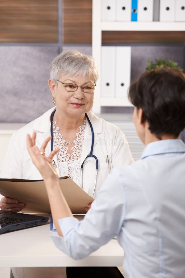 Patient Sitting At Doctor's Office Stock Images Image 18076594