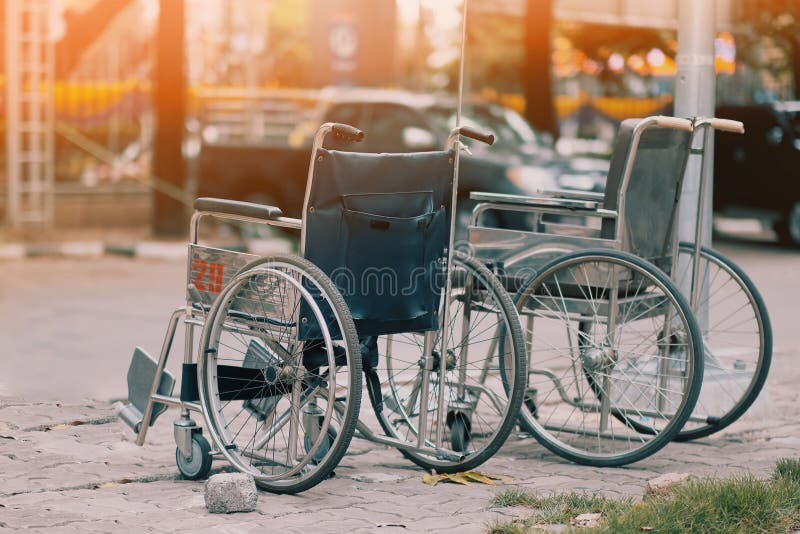 A Patient Wheelchair in Hospital Stock Photo Image of young, care