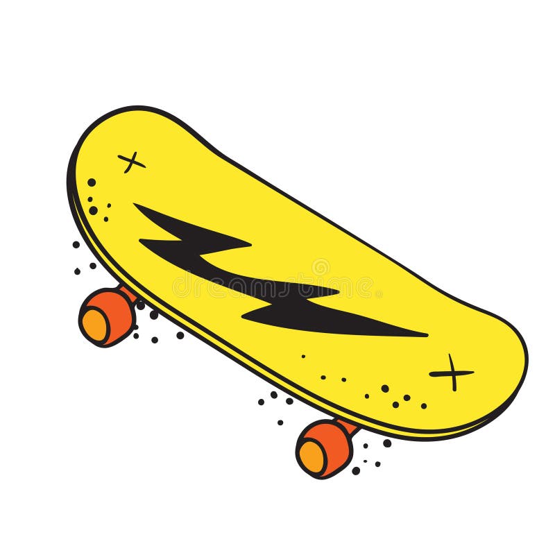 Patineta De Mano. Ilustración De Skateboarding Doodle Ilustración del  Vector - Ilustración de elemento, mano: 217522999