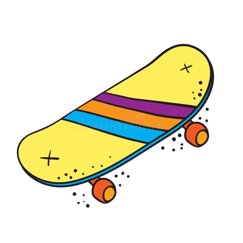 Patineta De Mano. Ilustración De Skateboarding Doodle Ilustración del  Vector - Ilustración de wallpaper, manera: 217523008