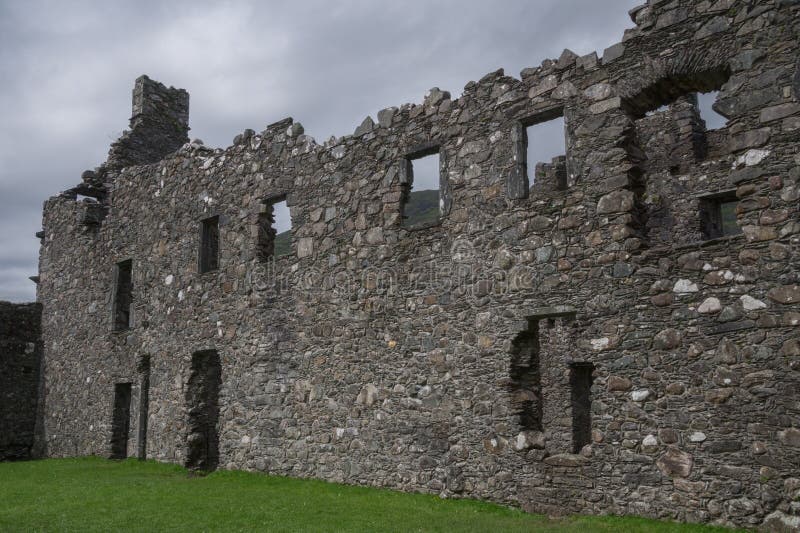 Patio interno del castillo de Kilchurn, del temor del lago, de Argyll y del Bute, Escocia