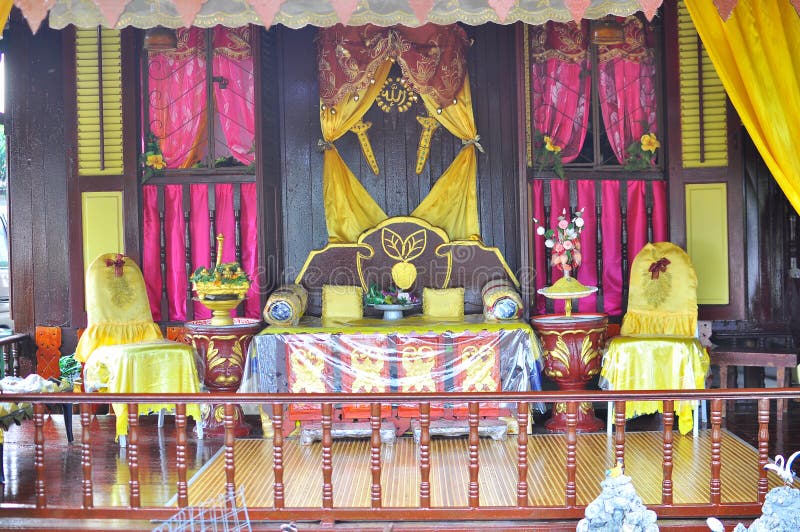 The Patio of Malay Traditional House Stock Photo Image of traditional