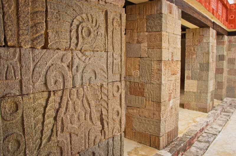 Patio of the Pillars Patio de los Pilares, Teotihuacan royalty free stock image Patio of the Pillars Patio de los Pilares, Teotihuacan royalty free stock image
