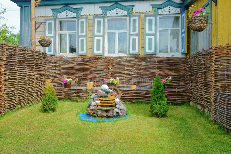 Patio in the Village, a House Stock Photo Image of simplicity, villa