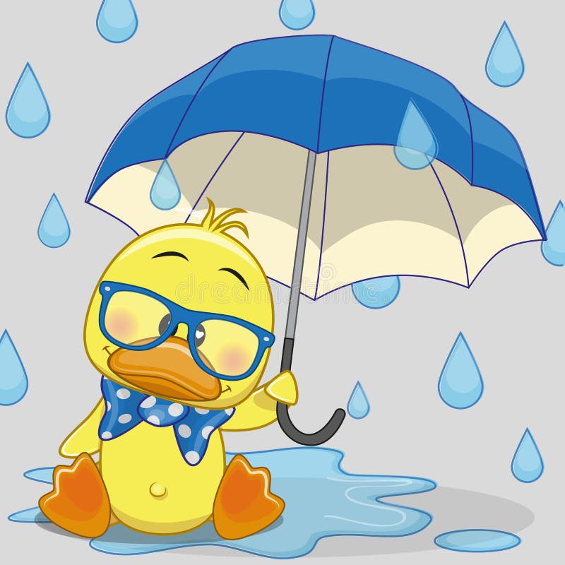 Guarda-chuva De Patos Bonitos. Padrão De Transmissão Contínua. Antifuga De  água Da Chuva Para Crianças Para Impressão E Jogos Para Ilustração do Vetor  - Ilustração de preto, râs: 239974114