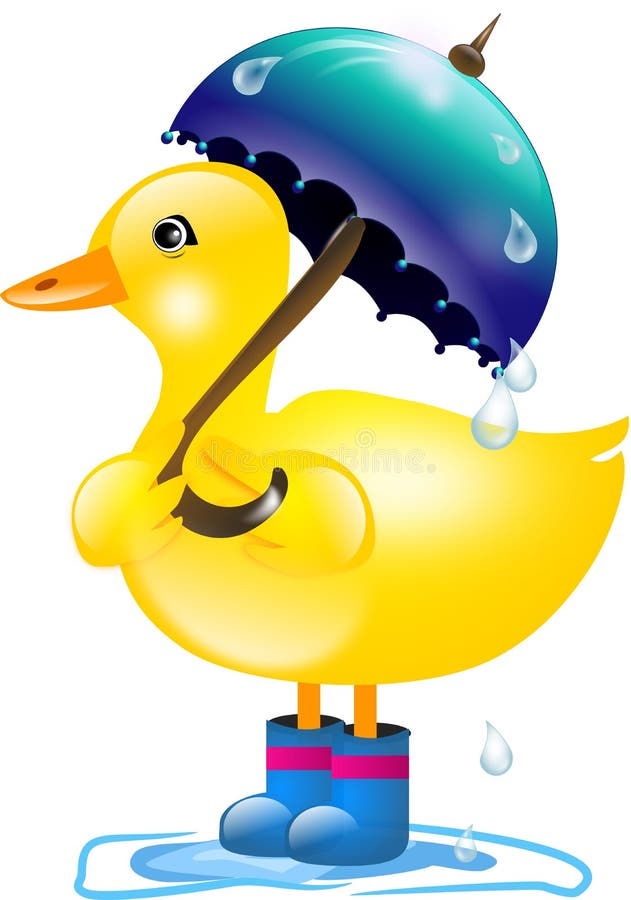 Guarda-chuva De Patos Bonitos. Padrão De Transmissão Contínua. Antifuga De  água Da Chuva Para Crianças Para Impressão E Jogos Para Ilustração do Vetor  - Ilustração de preto, râs: 239974114