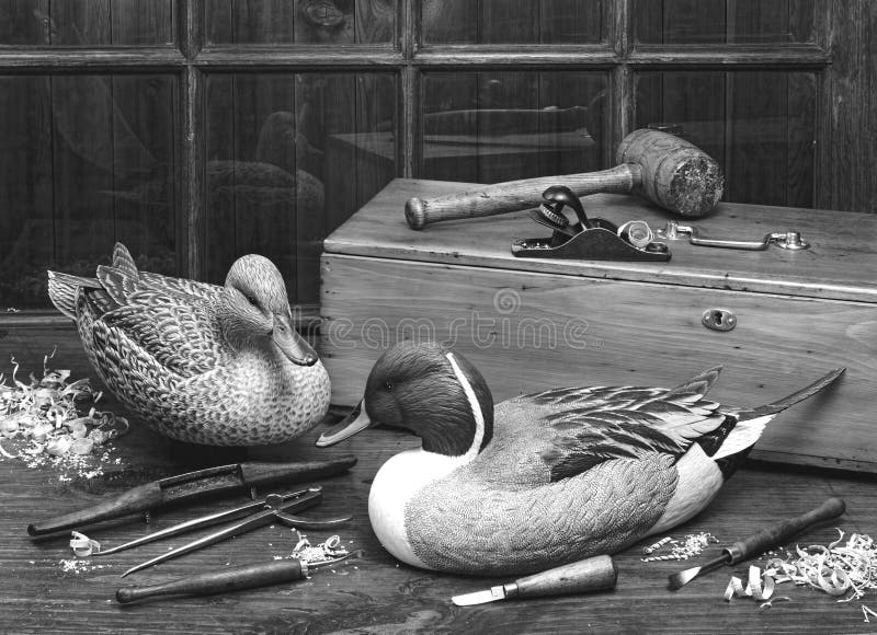 Patos de madera viejos imagen de archivo Patos de madera viejos imagen de archivo