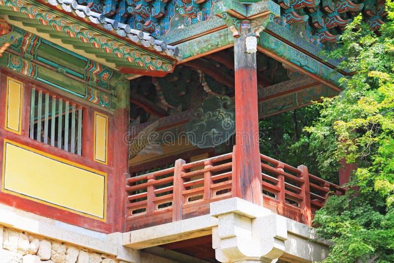 Patrimoine mondial de l'UNESCO de la Corée - temple de Bulguksa photos stock Patrimoine mondial de l'UNESCO de la Corée - temple de Bulguksa photos stock