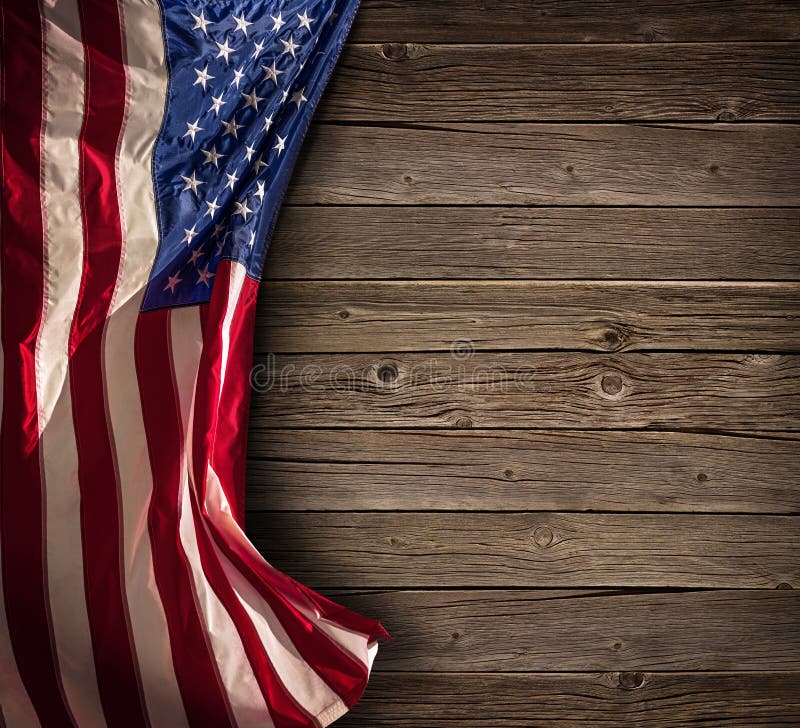 Patriotic American Celebration - Aged Usa Flag
