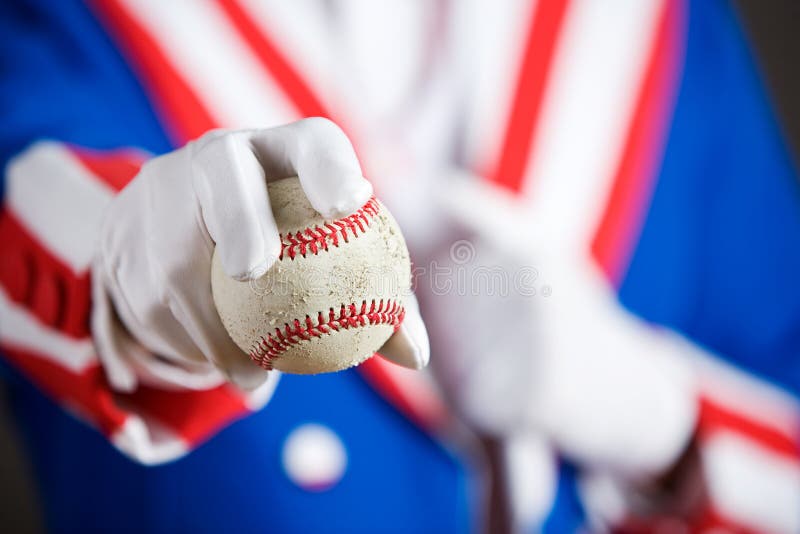 Patriotic: Holding Out A Baseball
