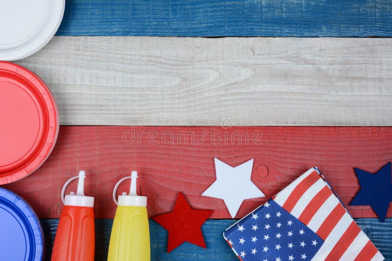 Patriotic Holiday Picnic Table