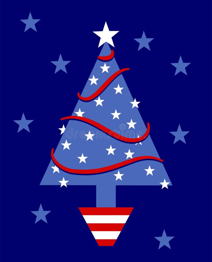Download Patriotisk tree stock illustrationer. Illustration av ferier - 41458