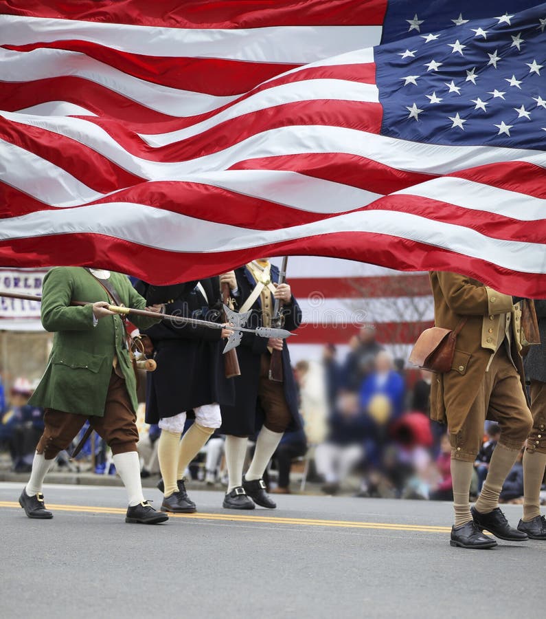 Patriots Day Parade stock image. Image of america, american 47265195