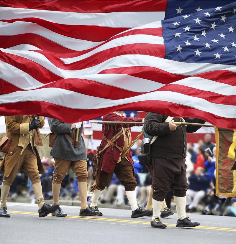 Patriots Day Parade stock image. Image of parade, flags 47265201