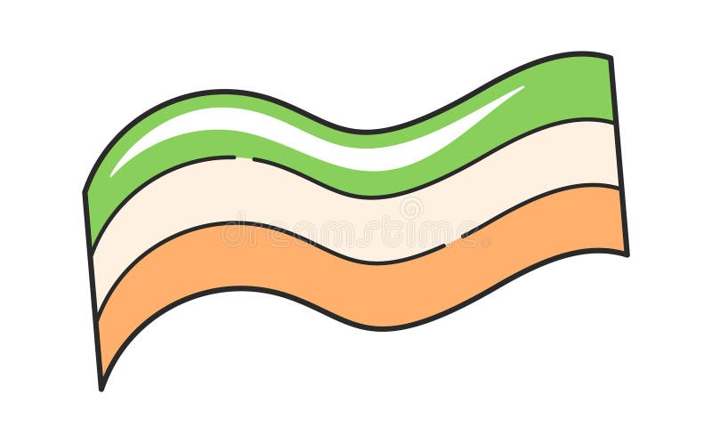 St. Patricks Day irische Party Flagge lizenzfreie abbildung