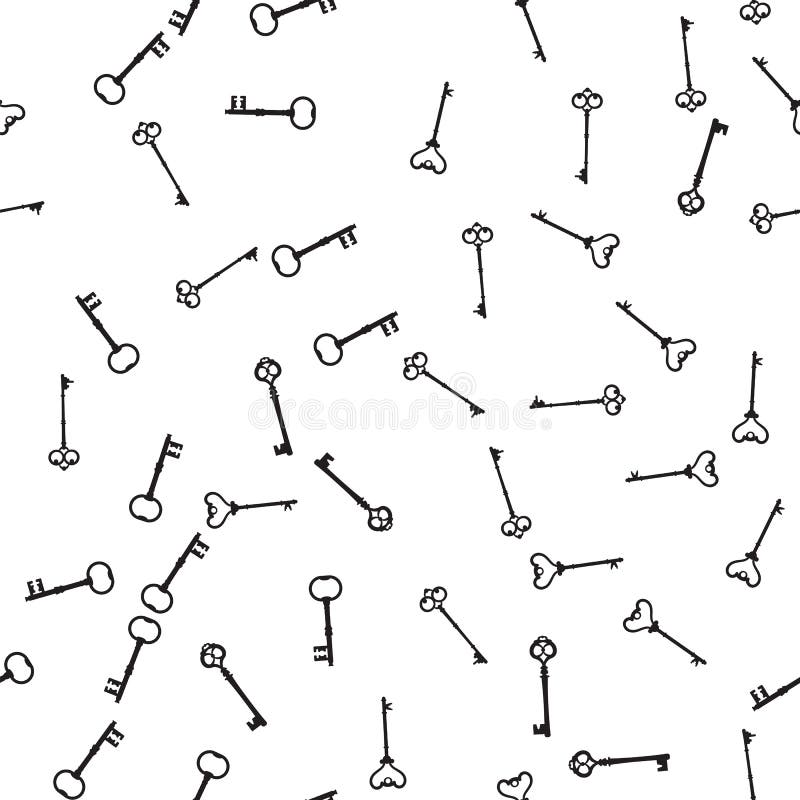 Patroon antieke sleutels voor uitstekende sloten verschillende vormen Oude sleutels op witte patroonachtergrond royalty-vrije illustratie Patroon antieke sleutels voor uitstekende sloten verschillende vormen Oude sleutels op witte patroonachtergrond royalty-vrije illustratie