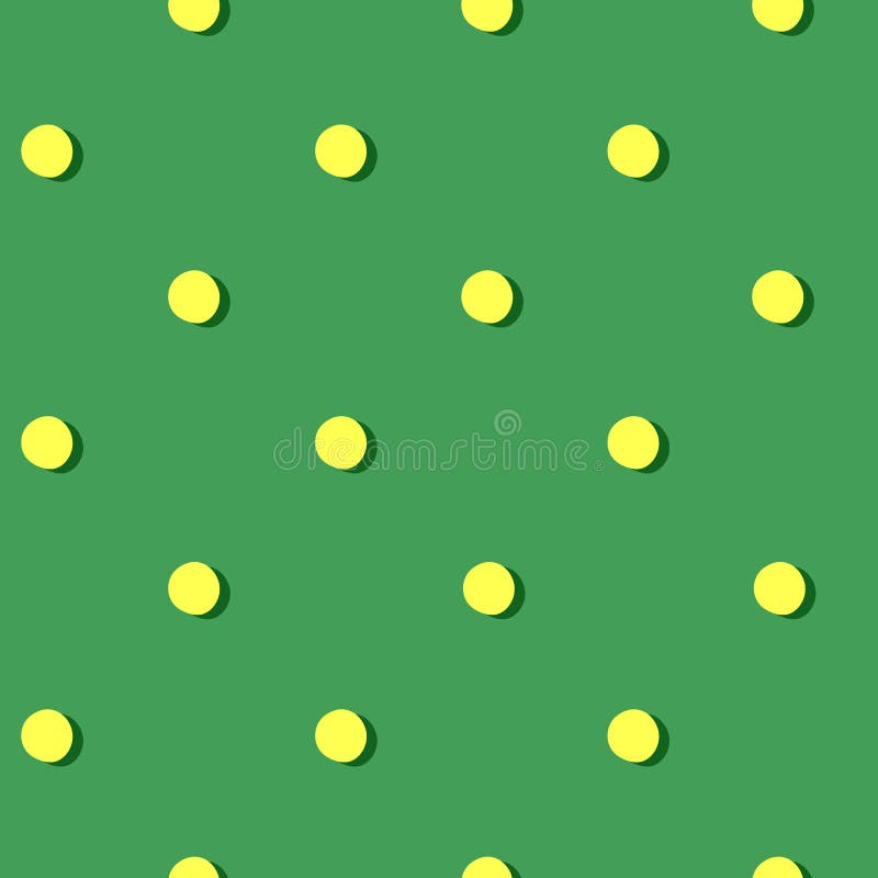 Patroon groene achtergrond met gele cirkels royalty-vrije illustratie Patroon groene achtergrond met gele cirkels royalty-vrije illustratie