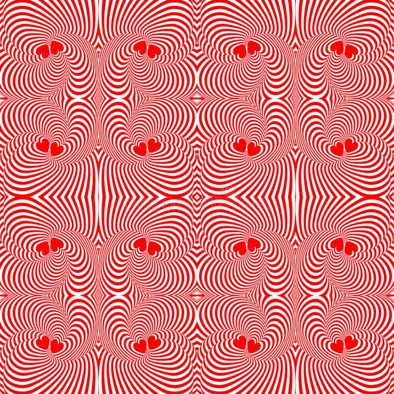 Patroon van de de bewegingsstrook van de ontwerp het naadloze werveling. Abst stock illustratie