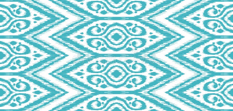 Patroon van de Ikat het geometrische folklore royalty-vrije illustratie Patroon van de Ikat het geometrische folklore royalty-vrije illustratie