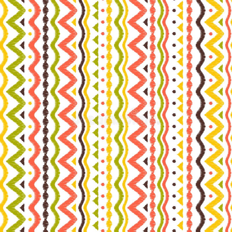 Patroon van de Ikat het geometrische folklore stock illustratie Patroon van de Ikat het geometrische folklore stock illustratie