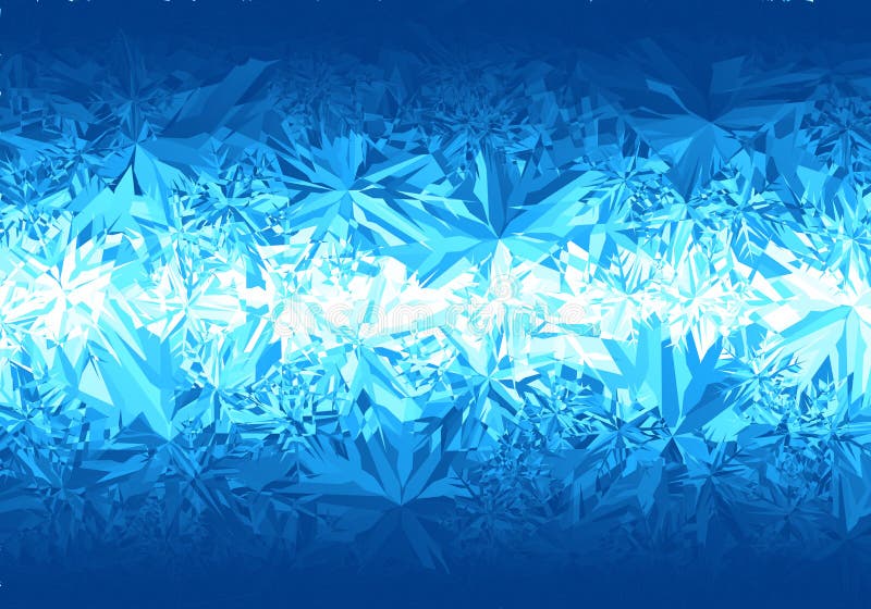 Patroon van de de winter het blauwe vorst op witte achtergrond