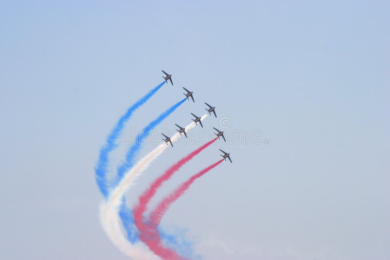 Patrouille de France image stock Patrouille de France image stock