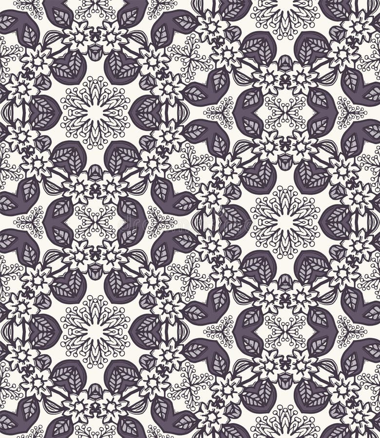 Patrón transparente. Estrellas de poinsettia de Navidad dibujadas a mano. Fondo floral festivo de copos de nieve. Vacaciones trad ilustración del vector Patrón transparente. Estrellas de poinsettia de Navidad dibujadas a mano. Fondo floral festivo de copos de nieve. Vacaciones trad ilustración del vector