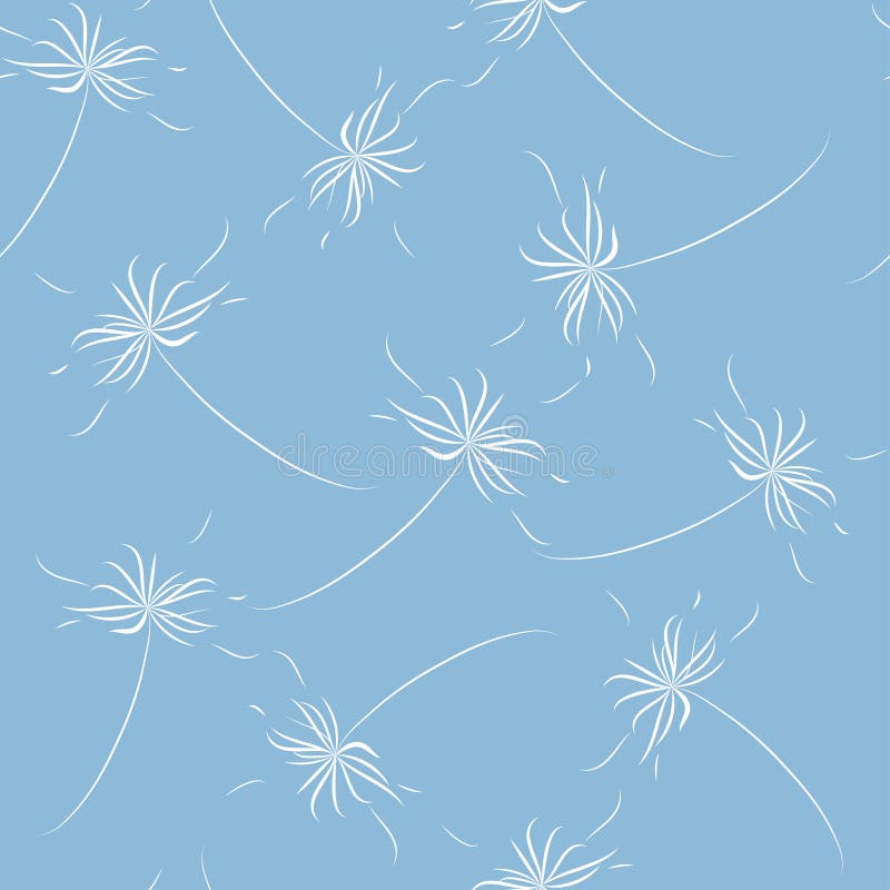 Patrón transparente: siluetas blancas con fondo azul. Vector ilustración del vector Patrón transparente: siluetas blancas con fondo azul. Vector ilustración del vector