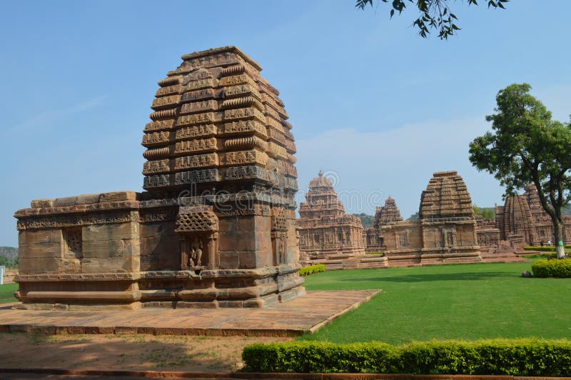 Pattadakal Temples and Monuments, Karnataka Stock Image Image of