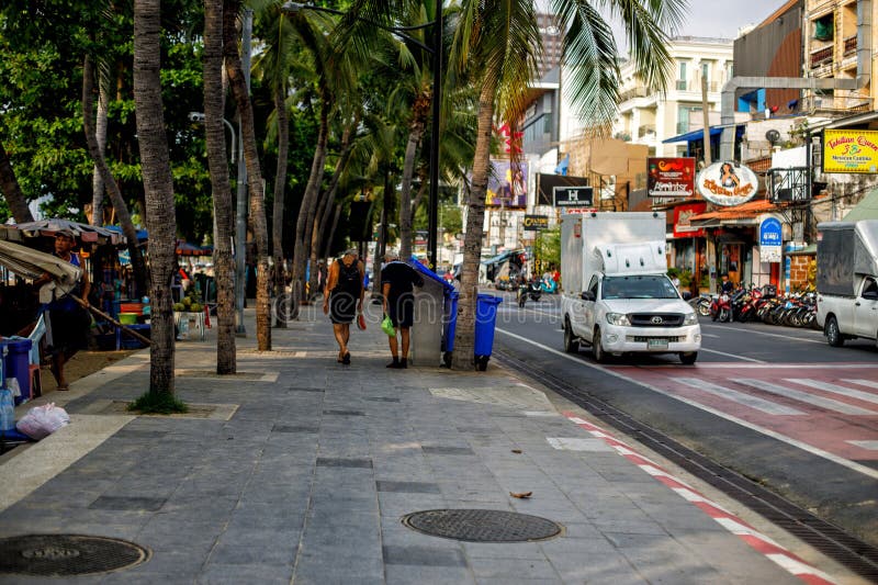 Pattaya Tailândia 03222025pattaya praia central foto de stock